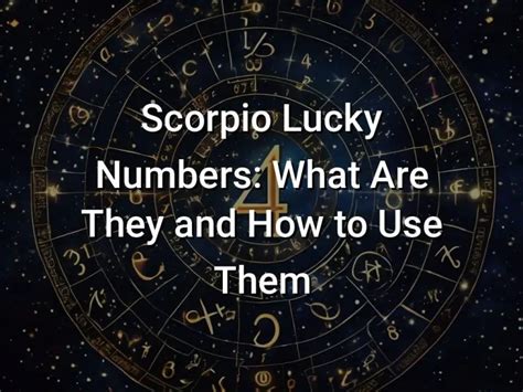 scorpio lucky numbers 5 numbers